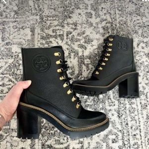 Tory Burch chunky boots- in great condition worn about 4 times